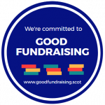 Badge awarded to Deaf Action to signify that we are part of the Good Fundraising Guarantee