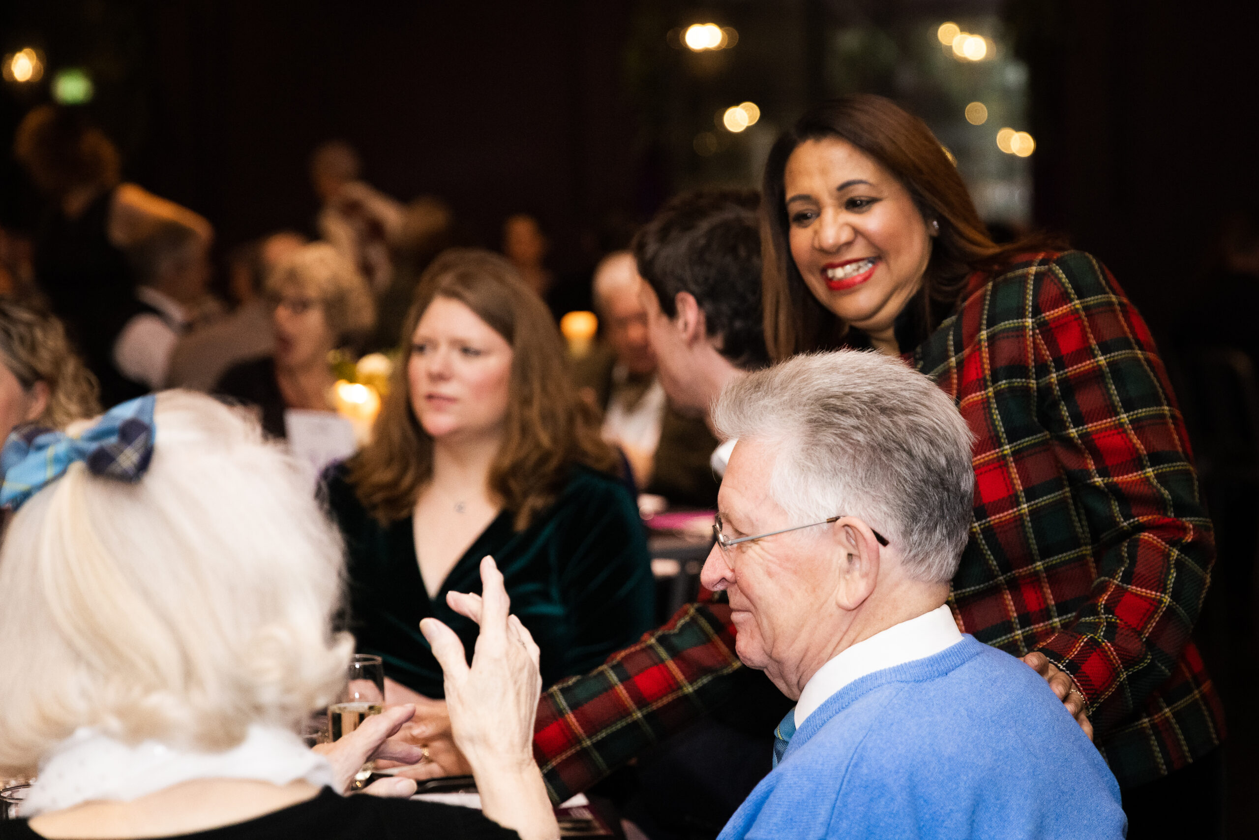 People enjoying themselves at burns night